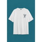 Kendim Seçtim Sırt Ön Baskılı Oversize Astronot Dans Uzay Cosmos Space Galaksi Gezegen Erkek T-Shirt