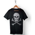 Kendim Seçtim Skull Kuru Kafa Iskelet Kemik Hayalet Erkek Tişört - 2XL - Siyah