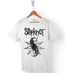Kendim Seçtim Slipknot Ravado Goat Star Logo Beyaz Erkek Tişört