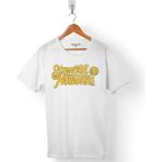 Kendim Seçtim Strength In Numbers Stephen Curry Logo Erkek Tişört - XS - Beyaz - Renkli