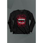 Kendim Seçtim Suicide Squad Ha Ha Ha Kahkaha Gülücük Gülme Uzun Kollu Tişört Baskılı T-Shirt - 001-Siyah - XS