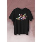 Kendim Seçtim Super Mario Party Star Rush Baskılı Tişört T-Shirt - Siyah