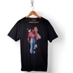 Kendim Seçtim Superman Super Man Watercolor Baskılı Tişört Unisex T-Shirt - Siyah - 2XL