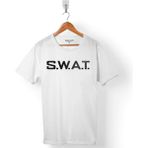 Kendim Seçtim Swat S.w.a.t. Polis Özel Kuvvetler Bordo Bereli Erkek Tişört - Beyaz - Renkli - XL