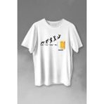 Kendim Seçtim T01B3644 Beer Week Friday Weekend Bira Alkol Hafta Sonu Tatili Baskılı Beyaz Unisex T-shirt