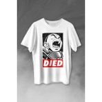 Kendim Seçtim T01S3851 Dragon Ball Krillin Anime Dizi Urban Baskılı Beyaz Unisex T-shirt