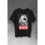 Kendim Seçtim T01S3851 Dragon Ball Krillin Anime Dizi Urban Baskılı Siyah Unisex T-shirt