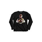 Kendim Seçtim T04S1956 Batman Kara Şovalye Joker My Heart Betmen Uzun Kollu Siyah Erkek T-shirt