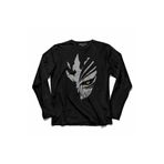 Kendim Seçtim T04S1993 Bleach Hollow Ichıgo Mask Uzun Kollu Siyah Erkek T-shirt