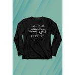 Kendim Seçtim Tactical Patriot Military Tüfek Silüeti Uzun Kollu Tişört Baskılı T-Shirt - 001-Siyah - 2XL