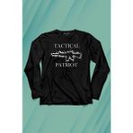 Kendim Seçtim Tactical Patriot Military Tüfek Silüeti Uzun Kollu Tişört Baskılı T-Shirt - 001-Siyah - XL