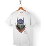 Kendim Seçtim Transformers Optımus Prıme Logo Deceptıcon Erkek Tişört - Beyaz - Renkli - XS