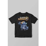 Kendim Seçtim Unisex Siyah Clash Royale Mini P.E.K.K.A Savaşçı Baskılı Çocuk Tişörtü