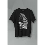 Kendim Seçtim Unisex Siyah Tişört Firefly Last Of Us Kelebek Minimal Çizim Lineart Baskılı T-Shirt - 2XL