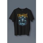 Kendim Seçtim Unisex T-shirt Omen Gotik Skull Gothic Corpse Bride Siyah Baskılı Tişört T01S4370