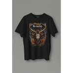 Kendim Seçtim Unisex T-Shirt Protect The Wildlife The Deer Nature Outdoor Doğa Geyik Siyah Baskılı Tişört - 2XL