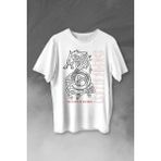 Kendim Seçtim Viking Fenrir Wolf Vikings Kurt Kafa Street Baskılı Tişört T-Shirt Beyaz - 63A-Beyaz