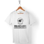 Kendim Seçtim Wataın Wolf Black Metal Mılıtıa Logo Erkek Tişört - Beyaz - Renkli - XS