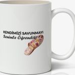 Kendimizi Savunmayı Seninle Öğrendik Yazılı Baskılı Kupa