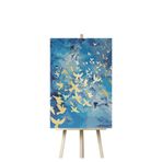 Kendin Yap Kuşlar - Birds/Sayılarla Boyama Kanvas Tablo Seti 1-56 * 70 CM (Tuvale Gerili)