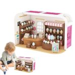 Kendin Yap Minyatür Bebek Evi Kiti - 3D Mini Kulübe Yapımı Malzemeleri, Çocuk Yatak Odası Dekorasyonu için Bebek Ev Mobilyası, 1:32 Doğum Günü Hediyeleri için Küçük Ev odeli Gyouza