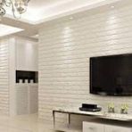 Kendinden Yapışkanlı 3D Tuğla Duvar Paneli Beyaz 77*70 CM 0,53M2