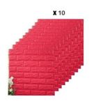 Kendinden Yapışkanlı 70x77cm 10 Adet Taş Duvar Kağıdı Panel Nw56