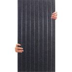 Kendinden Yapışkanlı Akustik Panel, Duvar Ses Yalıtım Paneli, Ses Emici Lambiri Desenli Dekoratif Keçe Panel 45X90 cm / 2 Adet / 0,81 M² Antrasit