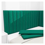 Kendinden Yapışkanlı Duvar Koruyucusu - Çarpışma Önleyici 3D Döşemeli Duvar Döşeme Panelleri Ev ve Çocuk Odası için, Koyu Yeşil, 70 x 23 cm, 10'lu Set - Kafa Çözümü