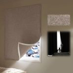 Kendinden Yapışkanlı Isı Pencere Yalıtım Örtüsü Keten Görünümlü Karartma Perdesi Oturma Odası ve Yatak Odası Çiftlik Evi Country Tarzı Pamuklu Kumaş Kahverengi (150 cm x 200 cm)