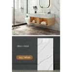 Kendinden Yapışkanlı Mermer Seramik Desenli Köpük Pvc Duvar Paneli (30X60 cm 0,18 M²) Banyo Mutfak - Beyaz