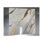 Kendinden Yapışkanlı Mermer Seramik Desenli Köpük Pvc Duvar Paneli (30X60 cm 0,18 M ) Banyo Mutfak - Sarı