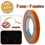 Kendinden Yapiskanli Neon Bisiklet Araba Jant Bandi 7 Mm X 7 Metre Turuncu Reflektif Parlayan Bant