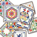 Kendinden Yapışkanlı Oyun Desenli Pvc, Yapışkanlı Kaplama, Çıkartması, Zemin Duvar 10X10 cm (20 Adet/0,20 M2)
