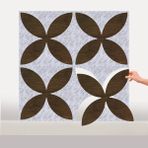 Kendinden Yapışkanlı Pvc Yer Duvar Döşeme Parke Mermer Teak 40X40 cm 0,64 M²/4 Adet