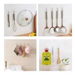 Kendinden Yapışkanlı Şeffaf Askı 5 Li Set Banyo Mutfak Askısı
