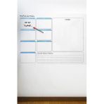 Kendinden Yapışkanlı Tutunabilen Haftalık Planlayıcı Manyetik Duvar Stickerı Takvim 100X60 cm