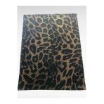 Kendinden Yapışkanlı Varaklı Leopar Suni Deri Kutu Kılıf Cüzdan Anahtarlık Kaplama 21X30 Cm