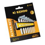 Kendo Allen Anahtar Seti Alyan Anahtar 9 Parça Mirah009k-Avh-1041