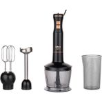 Kendo Plus El Blender Seti Siyah ve Bakır, Şık ve Fonksiyonel Mutfak Gereci - Ahşap
