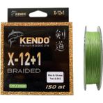 Kendo X-12+1 Braided 150Mt 0.12Mm Apple Green Örgü İp Misina