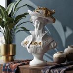 Kendra – Belle Époque Dönemi Aristokrat Kadın Büst Heykeli Büyük Salon Objeleri Ev Ofis Hediyesi
