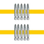 Keneth 10ADET 50MM Yıldız Sıkma Matkap Ucu Seti- Ekstra Kavrama Özelliği (Ph2-Bits)