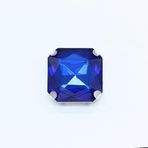 KENID 18/23mm büyük kare dikmek Rhinestone düğmeler kristal Diamante Jewels gümüş taban boncuk gelinlik dekorasyon