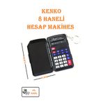 Kenko 8 Haneli Hesap Makinesi Cep Boy Kapaklı Calculator Cep Tipi Sınav Ders Ödev Makinası