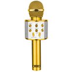 Kenko Karaoke Mikrofon Gold Altın Renk Bluetooth Hoparlör Hafıza Kartı Usb Aux Giriş Destekli Hadi Söyle