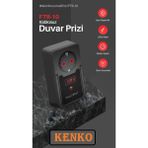 Kenko Termal Akım Korumalı Saatli Priz Tekli Zaman Ayarlı Duvar Prizi Isıya Dayanıklı 2500WATT Fulltech - Siyah