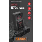 Kenko Termal Akım Korumalı Saatli Priz Tekli Zaman Ayarlı Duvar Prizi Isıya Dayanıklı 2500watt FULLTECH