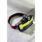 Kenko Ultra Güçlü Cob LED 5 Modlu Kafa Lambası Çakar Işıklı Şarjlı Kamp Balıkçı Kafa Feneri Lamba En 13CM - 0,5