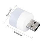 Kenko USB LED Lamba 110 Lümen 5V-1A 1W Gece Lambası Okuma Işığı Powerbank Laptop Pc Uyumlu Işık 1 Adet - Beyaz